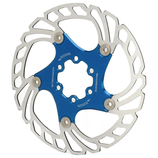 Stainless Steel Bike Disc Brake Rotor 180mm Blue