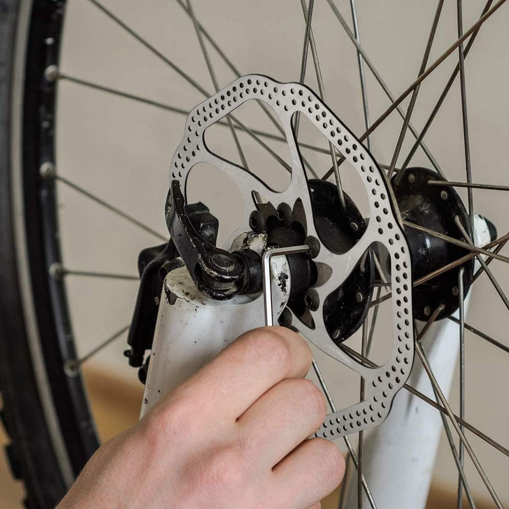 Stainless Steel Bike Disc Brake Rotor 180mm Blue