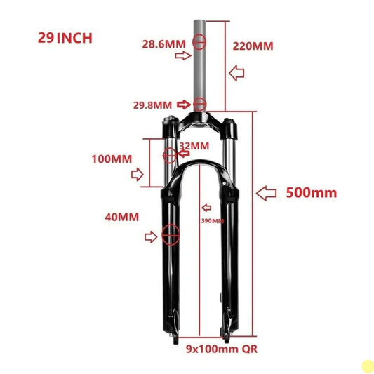 E-Bike Suspension Fork 26/27/29" MTB Front Fork 100mm