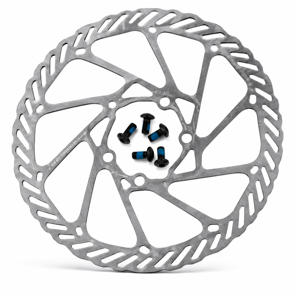Stainless Steel Bike Disc Brake Rotor 160mm Blue
