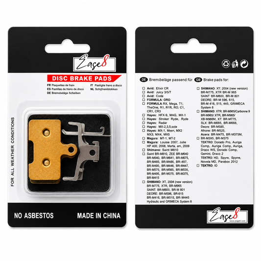 Golden E-Bike Brake Pads – Smooth, Reliable Stopping Power