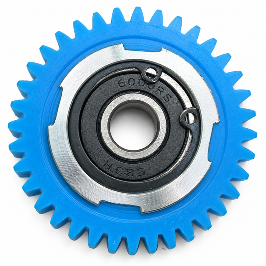 Blue Electric Bicycle Gear | E-Bike Drivetrain Access