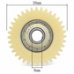 Motor Teeth Gear 36-Teeth – Durable E-Bike Replacement Part