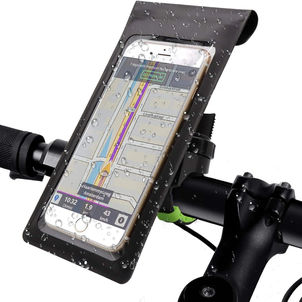 Waterproof Bike Phone Holder Bag with 360° Rotation