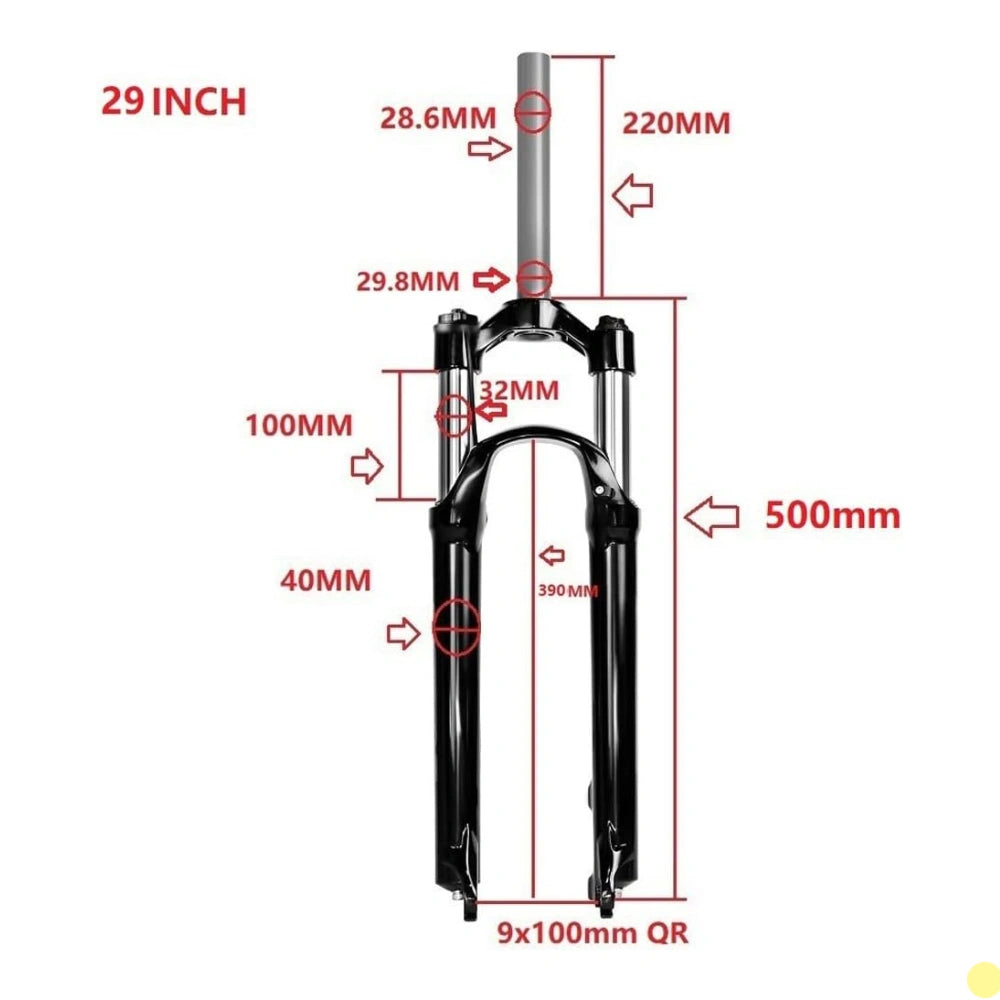 E-Bike Suspension Fork 26/27/29" MTB Front Fork 100mm